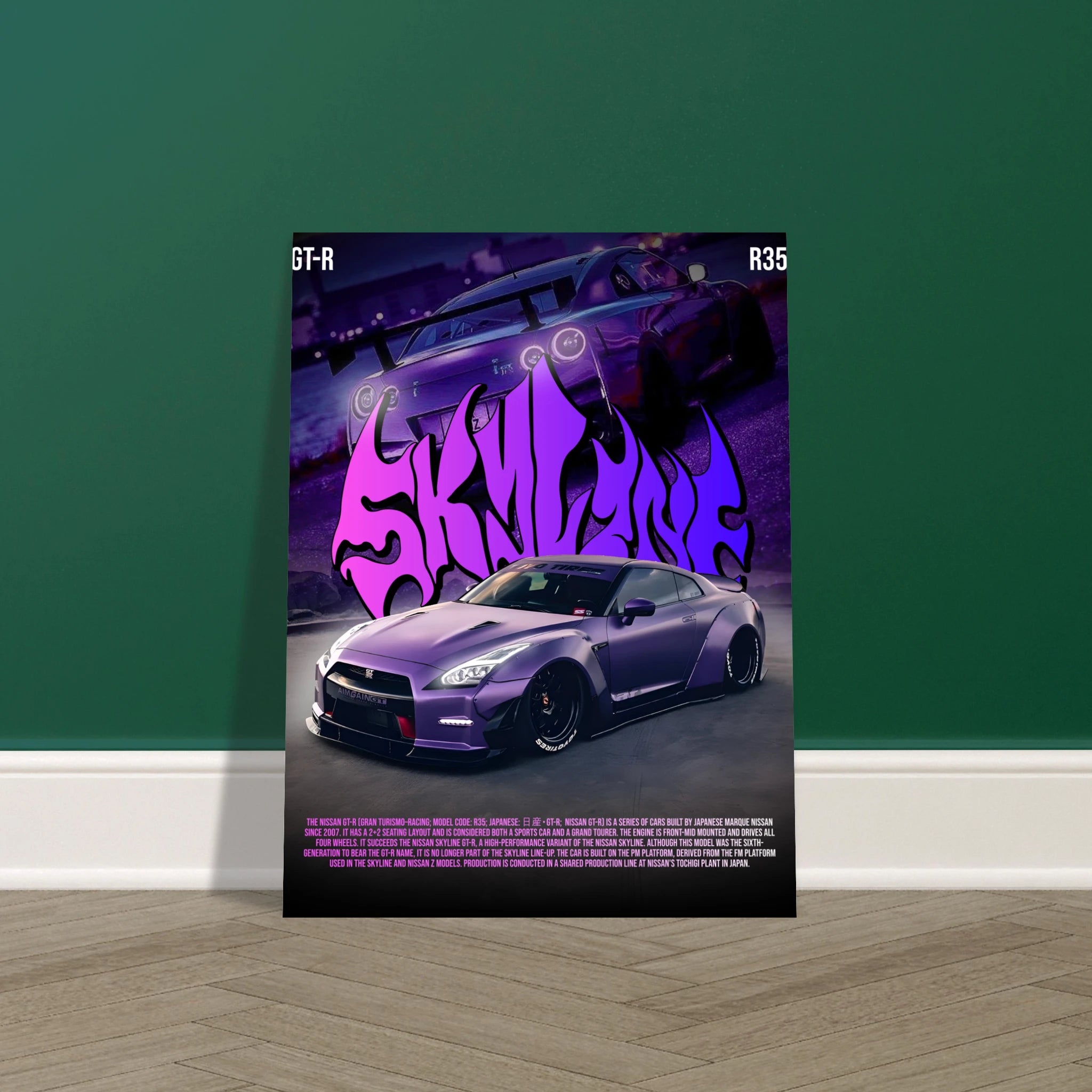 R35 GTR Speed Icons Poster – Petroliumz